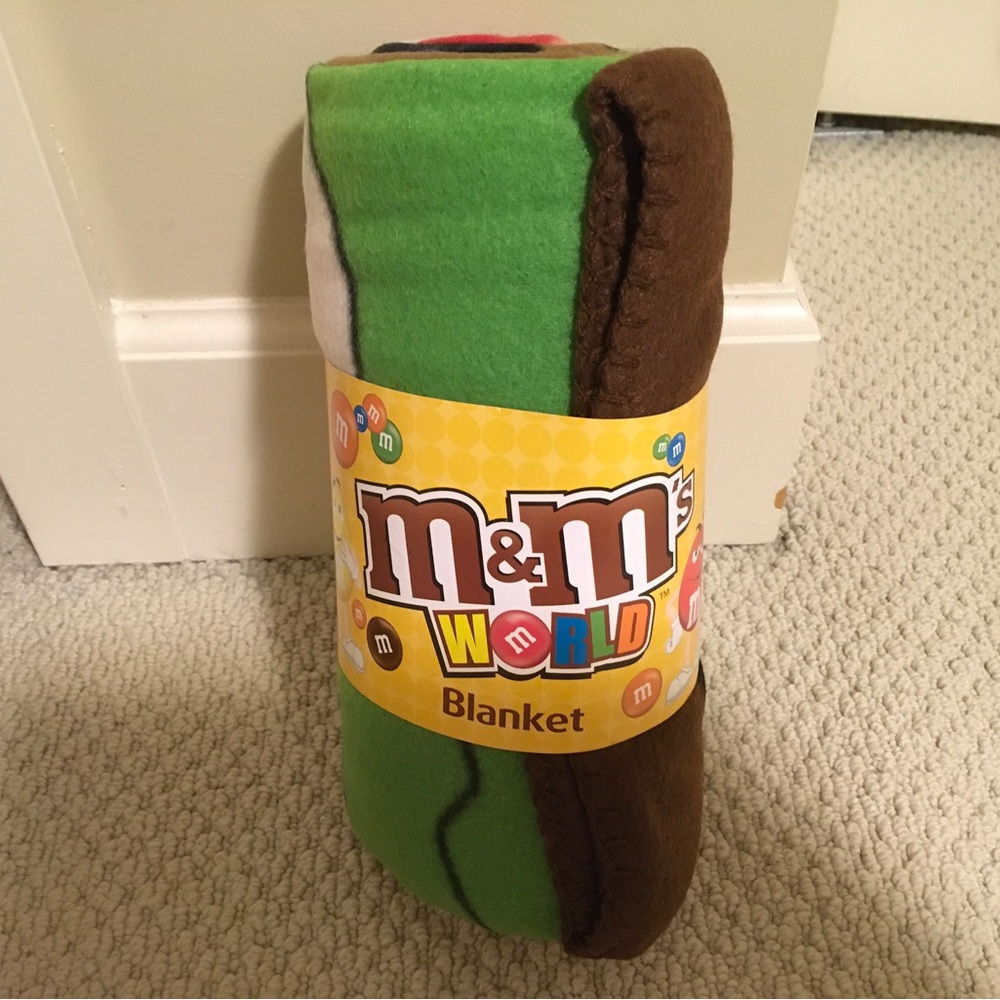 Brand new M&M World fleece blanket